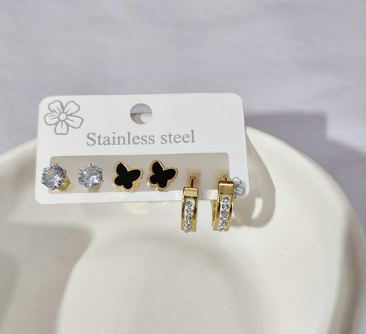 Elegant Earrings Pack of 3 ER02