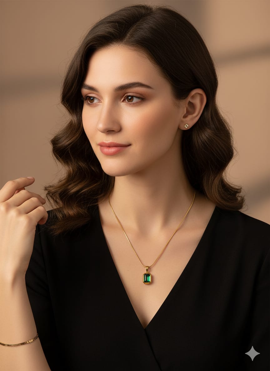 Set of 2 Anti-tarnish & Elegant Gold Chain Necklace Set HJ12