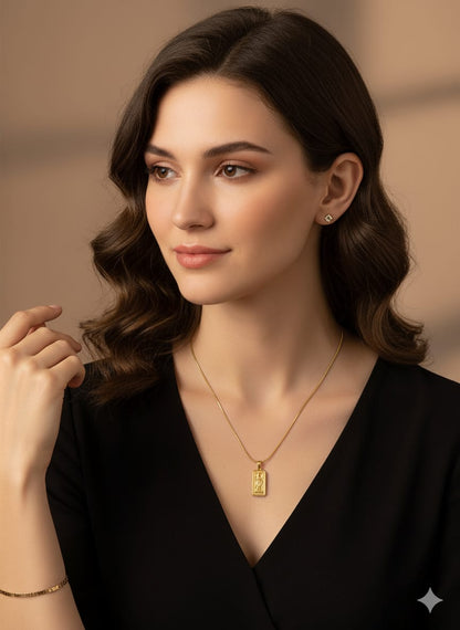 Set of 2 Anti-tarnish & Elegant Gold Chain Necklace Set HJ12